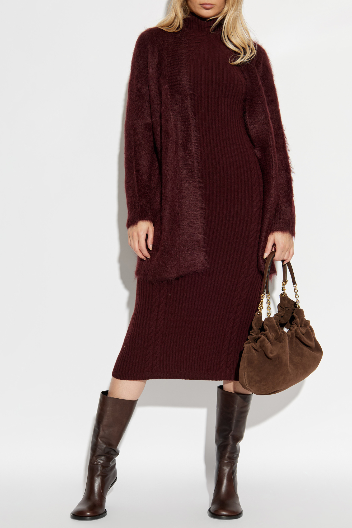 まろん　1212 Burgundy Dress 